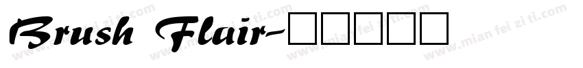 Brush Flair字体转换